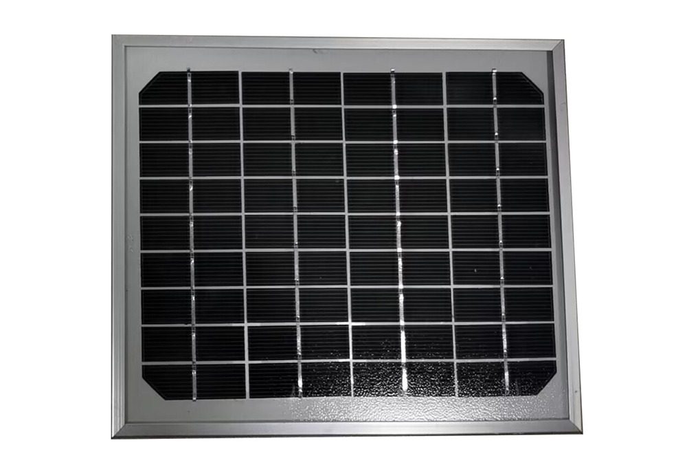 18v glasss solar panel top view