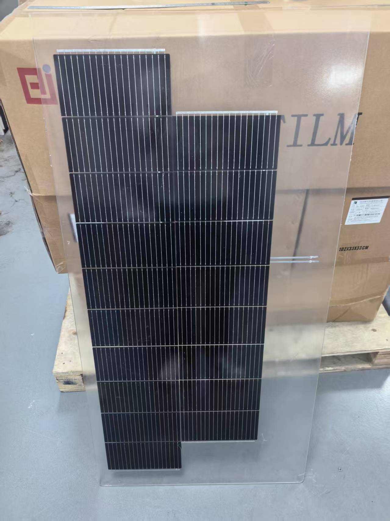 OEM Design Frameless PERC TOPCON Half Cell Bifacial Double-Glass100W BIPV Solar Panels for Agriculture & Farming Greenhouse