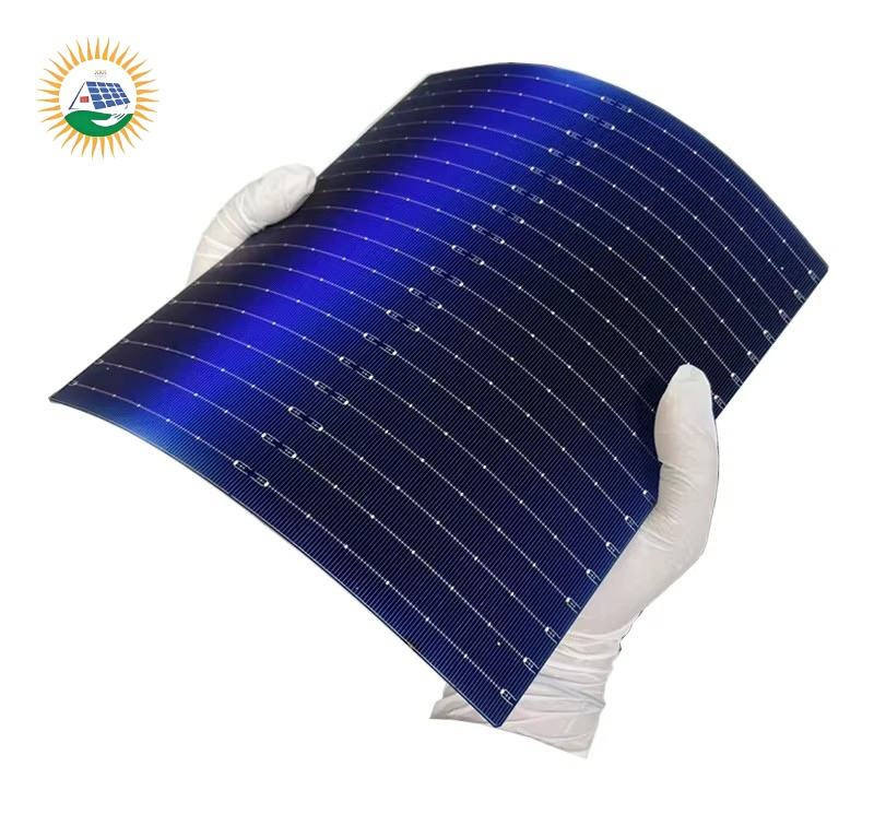 24.8% High Efficiency Topcon Solar Cell 210X210mm 18BB Flexible Bifacial Monocrystalline Solar Cells for DIY Solar Panels