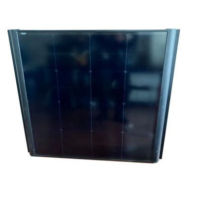60W 9V Full Black Solar Photovoltaic Roof Tiles Flat with Al frame Glass Solar Panel on house roof solar solutions