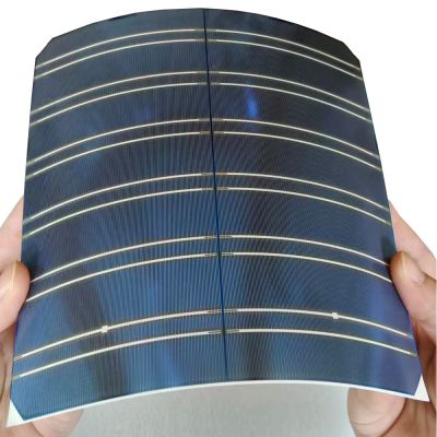 N type monocrystalline IBC interdigitated back contact solar cell 166*166mm 24.5% with high energy conversion
