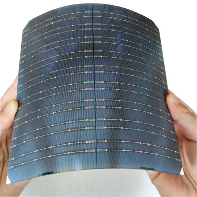 24.2% IBC Monocrystalline Silicon 166mm 9bb any smaller size cut available Flexible Solar Cells