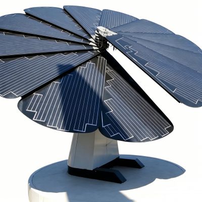 XXR 85W ETFE Petal Shape Solar Panel for Solar Tree with Aluminum Back Plate